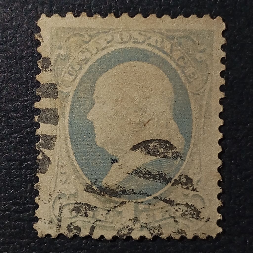 Prangko Klasik Amerika 1870 Benjamin Franklin