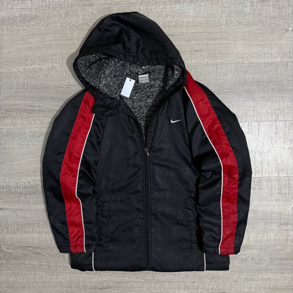 Jacket y2k nike sherpa long parka size M/L