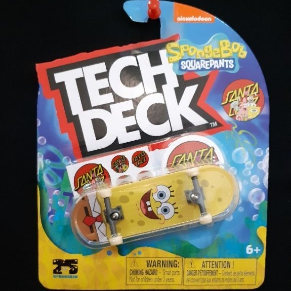 Tech Deck Santa Cruz Sponebod Squarpants Fingerboard