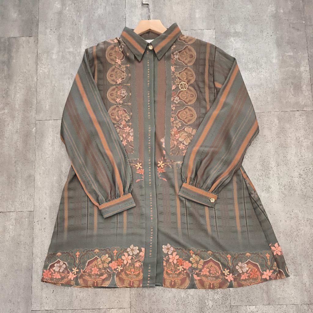 TUNIK PRINTING BUNGA MODELAN VEST PREMIUM