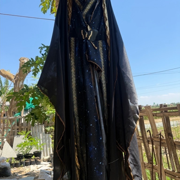 Hanfu hitam kostum hanfu