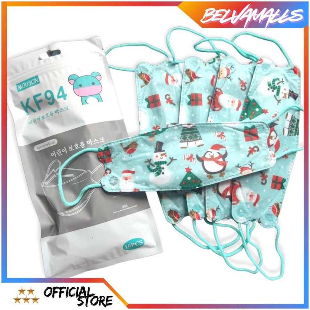 MASKER KF94 ANAK KIDS KF94 MOUSON EMBOS ISI 10 / 20 / 50pcs - MASKER KF94 ANAK MOUSON CHILD EDISI MO