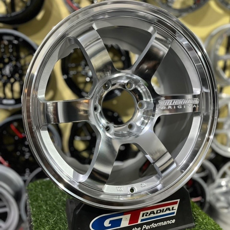 velg TE37 SL r18 full polish pcd 6x139,7 kondisi baru