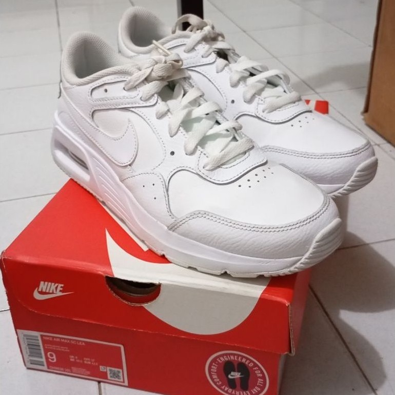 nike airmax sc leather white second