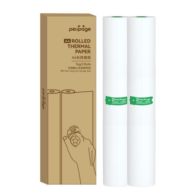 Ikatikat- Kertas Thermal Peripage A4 Lembaran Roll Peripage