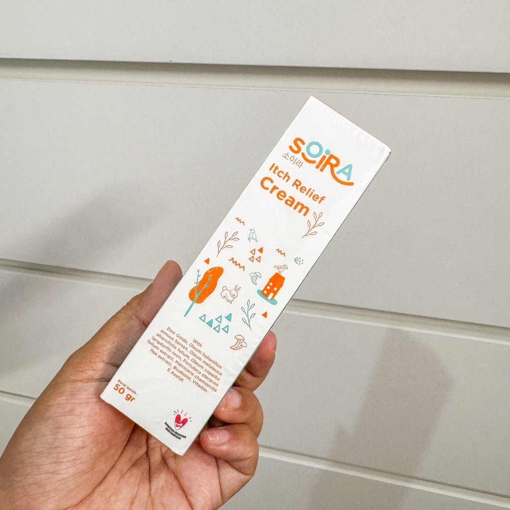 Soira Organics Itch Relief Cream 50 gram - krim ruam popok & alergi bayi - atasi iritasi gatal kulit