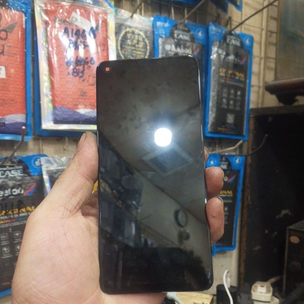 lcd Oppo Reno 5z copotan original mulus