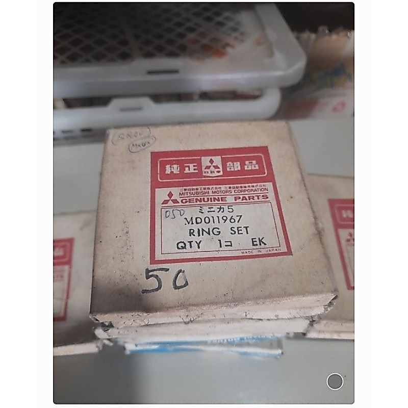 Ring piston seher L100 minicab STD O,S.0,25 0,50 0,75 100 original Mitsubishi motor japan