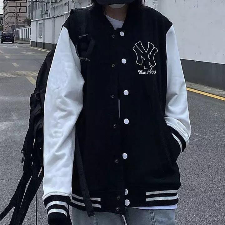 Diskon Jaket Baseball Varsity Oversize - Ny 1903 Baseball - Korean Jacket Sporty