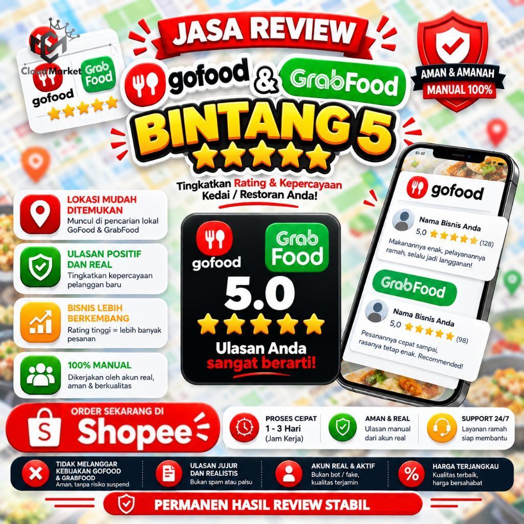 Jasa Review Gofood & Grabfood / Jasa Review Gofood