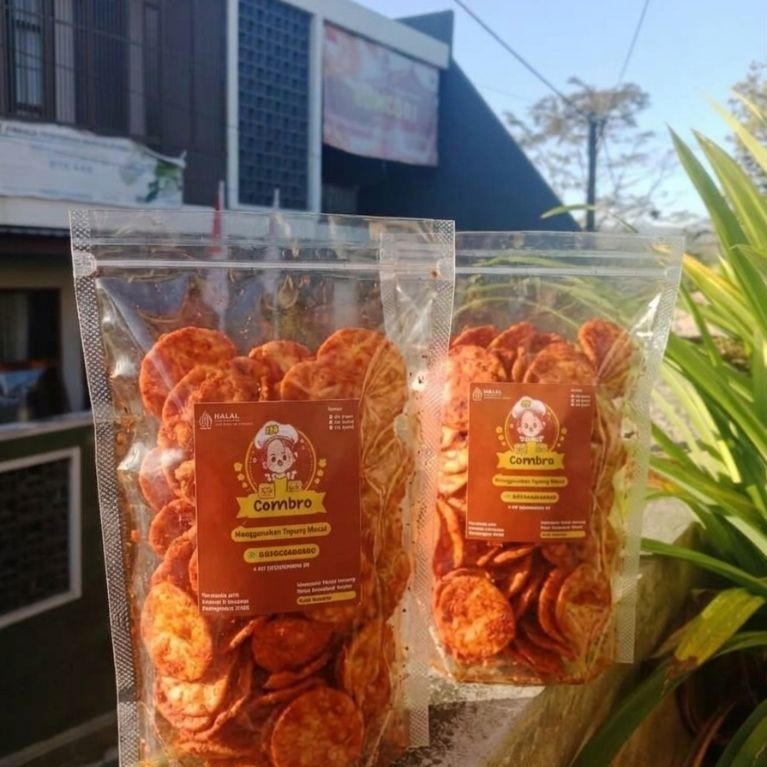 Keripik Combro Varian Balado | Cemilan Sehat Halal P-IRT | Jual Keripik Combro Varian Balado Premium