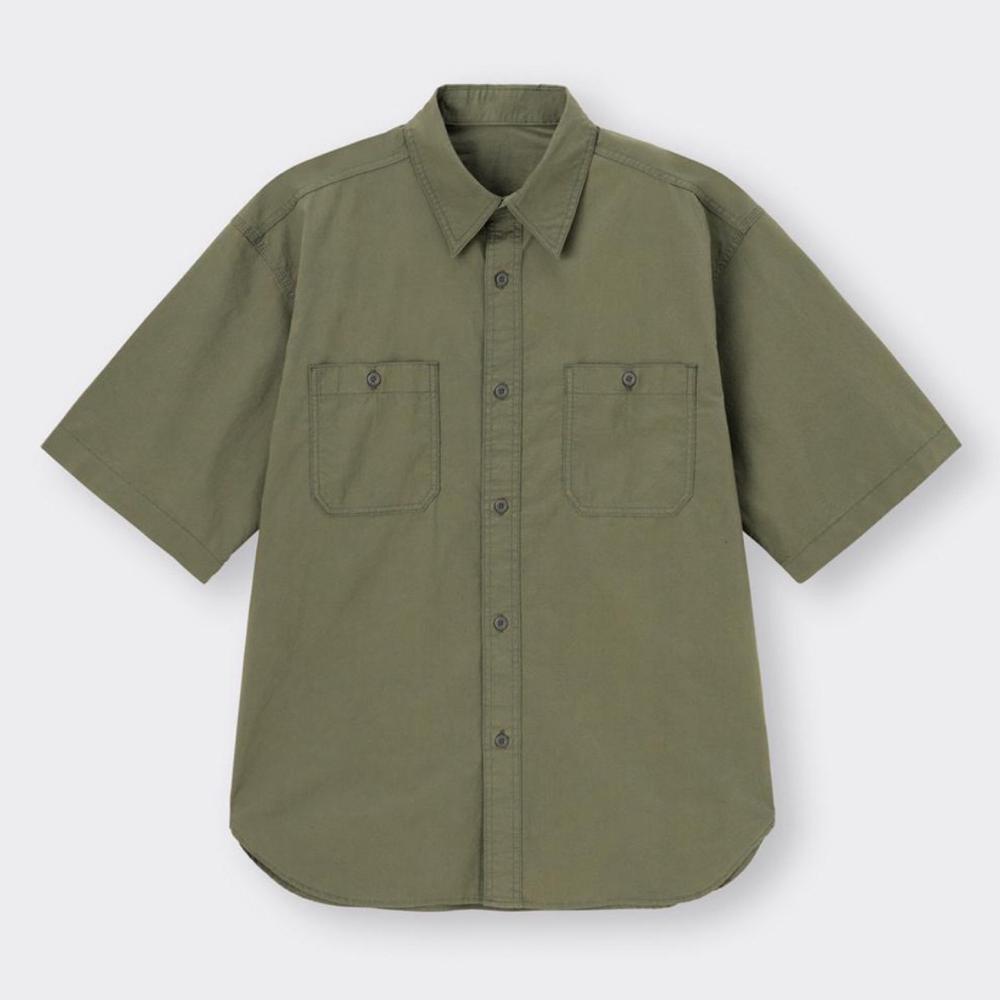 Diskon Gu Work Shirt Oversized Black ( Deadstock )