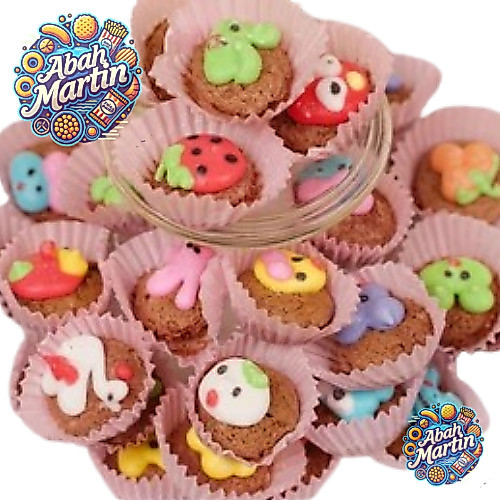 AM Kue Brownies Karakter 1kg Brownies Karakter Lucu Cookies Karakter Brownies Mini Kering Karakter