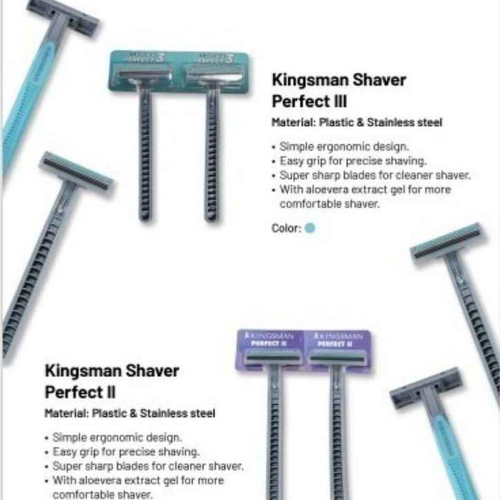24 PCS KINGSMAN SHAVER / PISAU CUKUR / CUKURAN JENGGOT MURAH