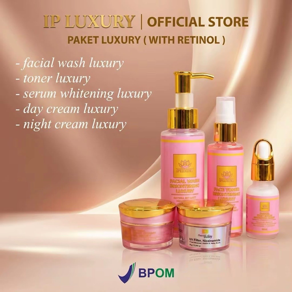PAKET IPLUXURY NEW BPOM DAN CREAM MALAM IP SKINCARE ALL VARIANT