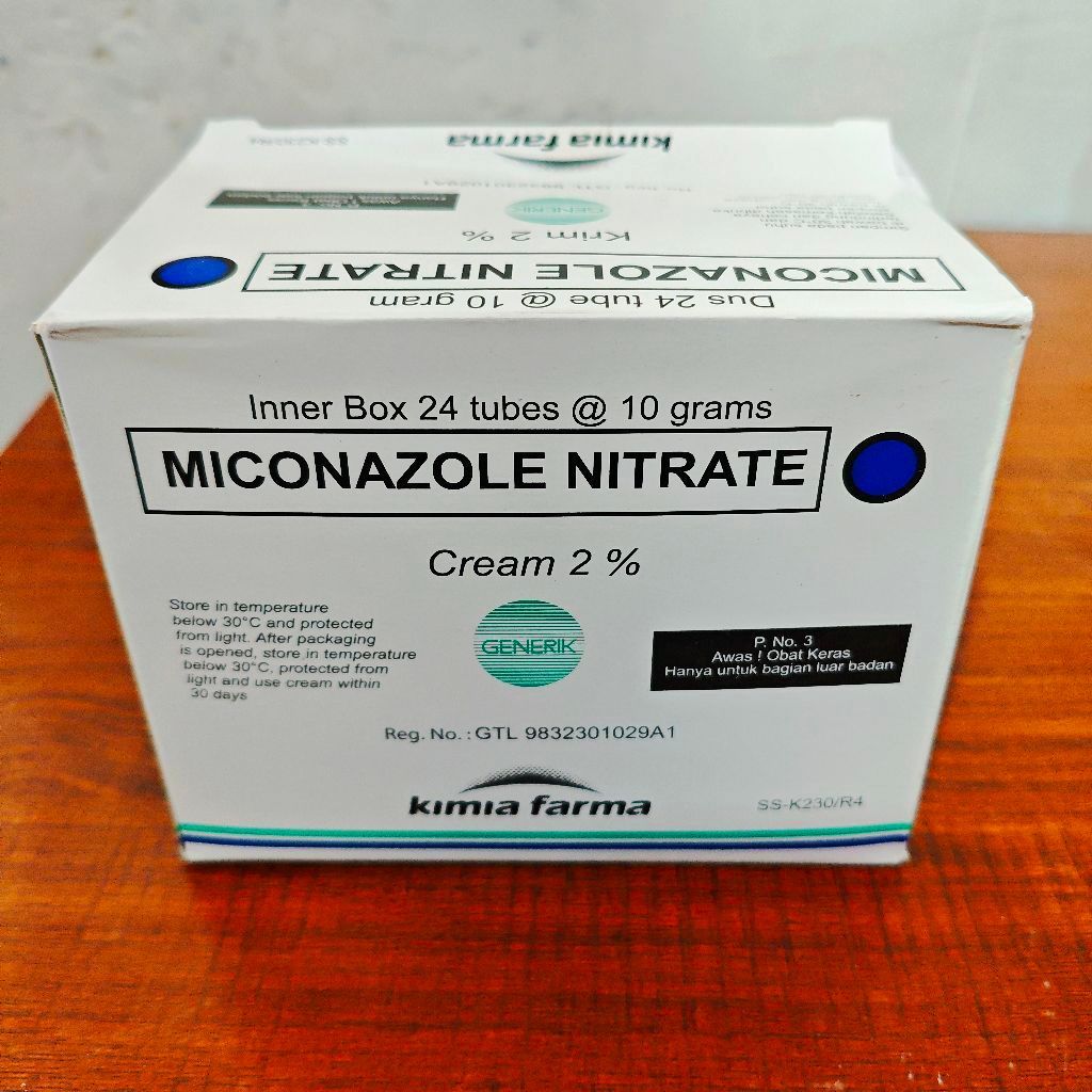 1 Box Miconazole Nitrate 2% 24 Tube Kimia Farma - Obat Kurap Jamur Kutu air Gatal selangkangan