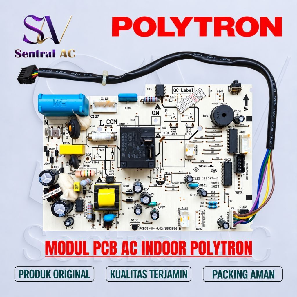 MODUL PCB AC INDOOR POLYTRON PAC-05/09 ORIGINAL – PCB AC POLYTRON SECOND ORIGINAL