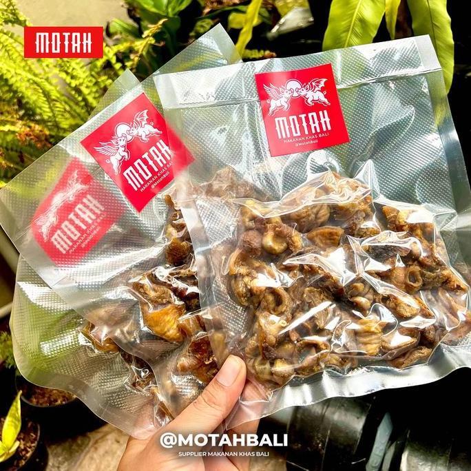 JEROAN BABI Goreng Setengah Matang / Usus Paru Babat Urat Lemak Babi Goreng Bali / Kerupuk Babi Gore