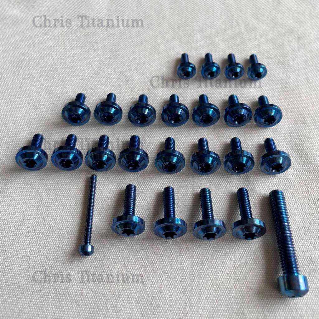 Set Baut Titanium Fullset Body Beat Deluxe Titanium Gr5