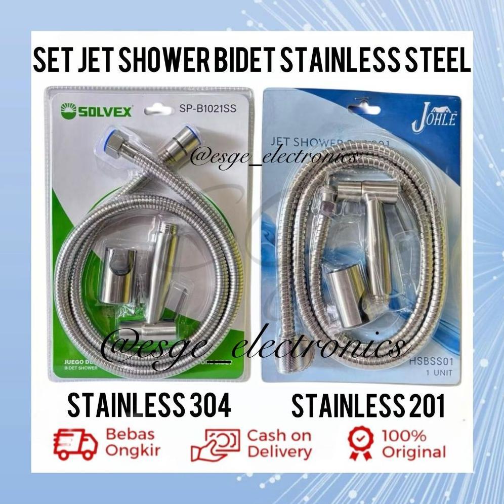 JET SHOWER BIDET SPRAY BIDET SET ENGKOL TEKAN DENGAN PENUTUP / SHOWER BIDET CEBOK JET CEBOK KAMAR MA