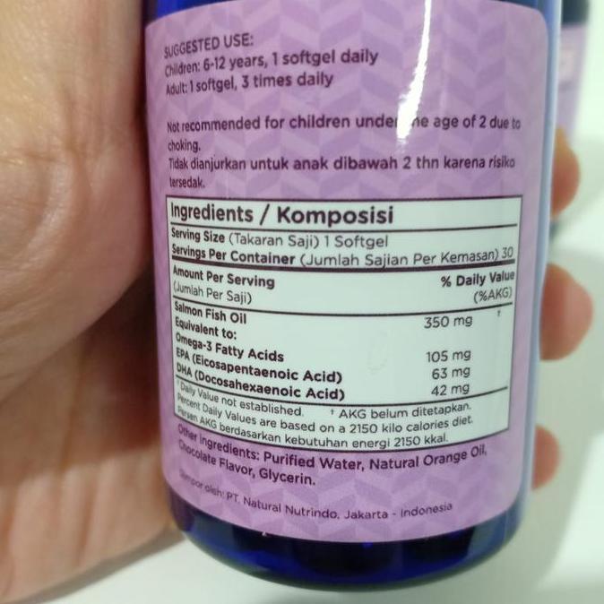 Wellness Omega 3 Fish Oil 1000mg 375 softgell