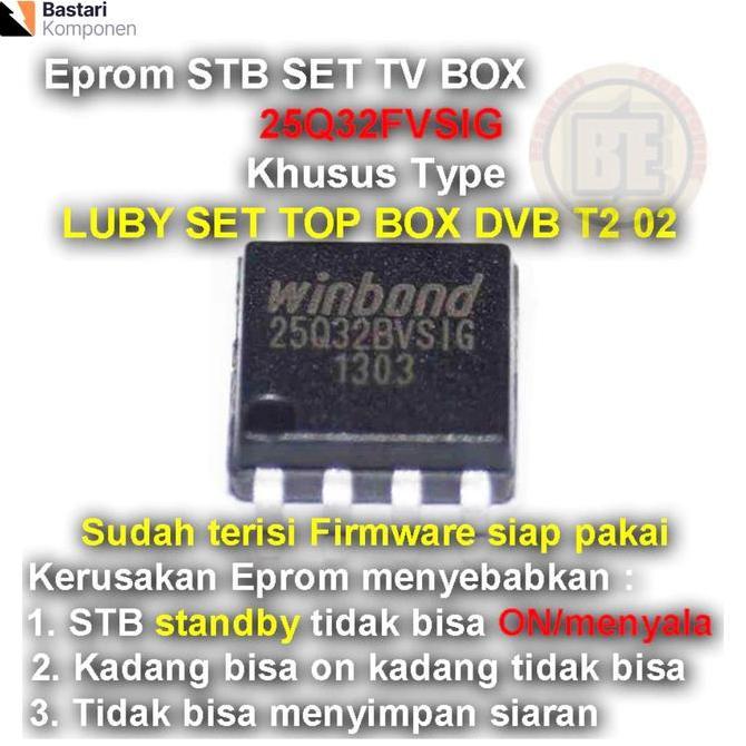DY138 >> IC Eprom Firmware STB Set TV BOX Luby SET Top Box DVB T2 02 Hitam