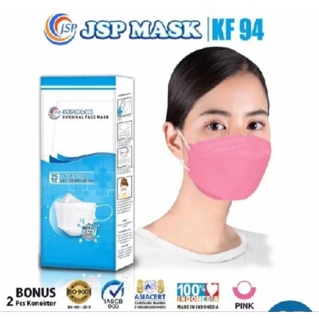 Masker JSP Mask KF94 Korea Evo Surgical Medis