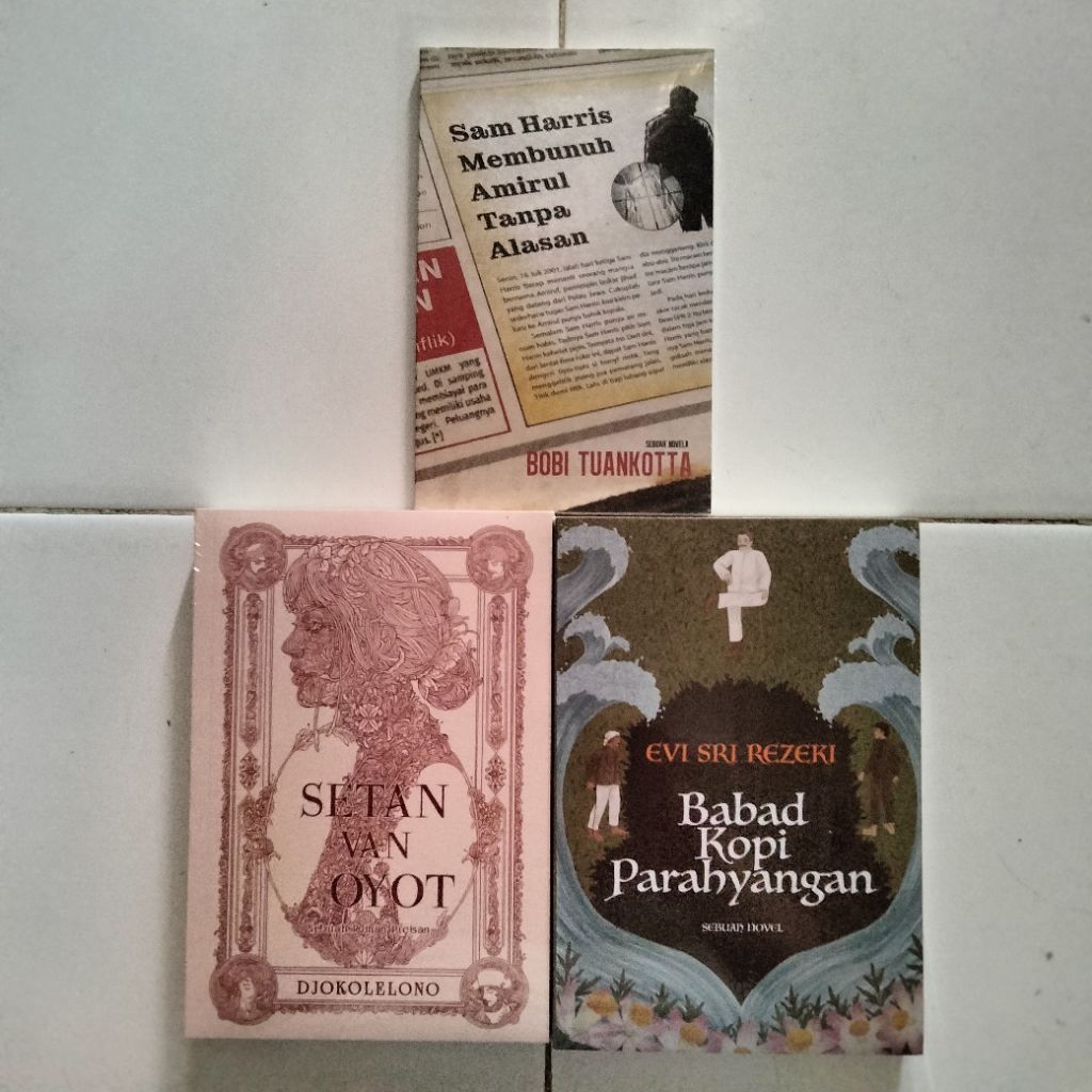 Sastra Indonesia Penerbit Marjin Kiri - Setan van Oyot - Babad Kopi Parahyangan - Sam Harris Membunu