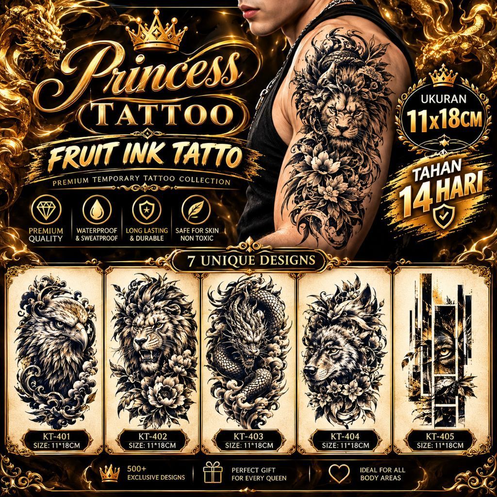 TATTO | Tatto semi permanent | Fruit ink tatto | Tatto tahan air | Tatto tahan lama