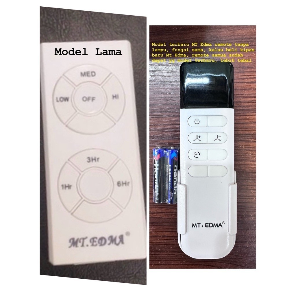 Remote Kipas MT edma Tanpa Lampu