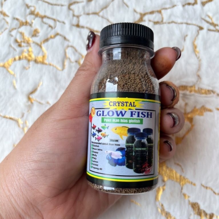 Crystal Pelet Ikan Hias Glofish pakan ikan neon tetra guppy koi