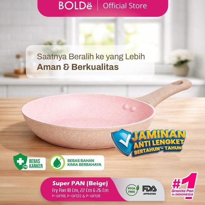 New- Super Pan Fry Pan 6 Cm (Pan Granite Coating)