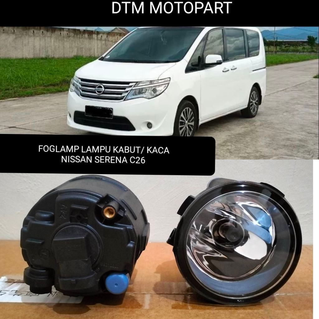 Lampu kabut foglamp mobil Nissan Serena C24 Autech C26