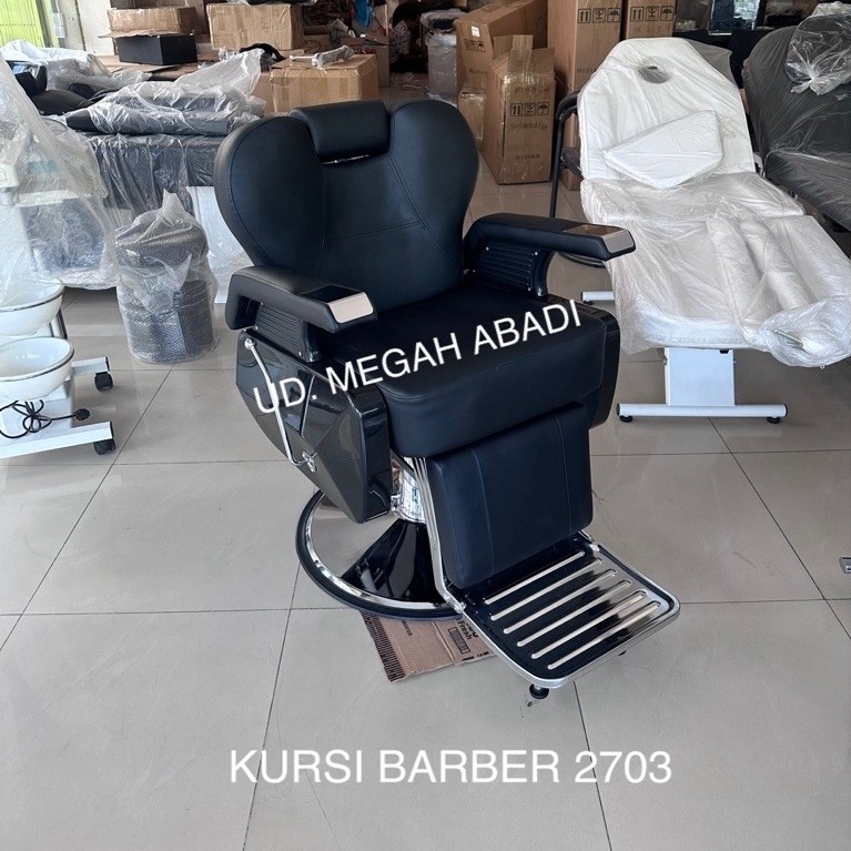 Kursi Salon Barber Hidrolik Import 2703 ( Belum Dirakit)
