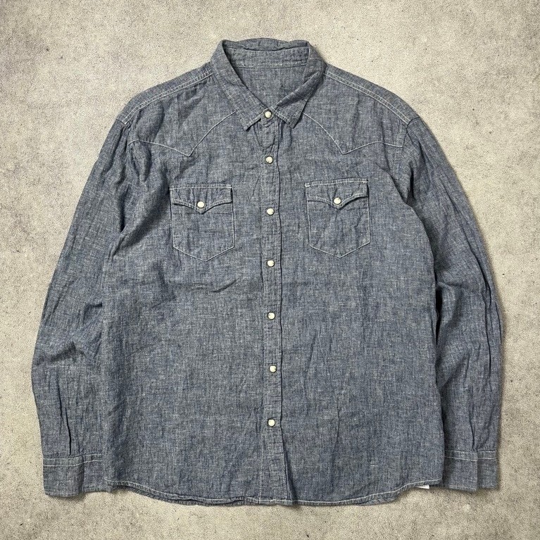 UNBRAND chambray western shirt