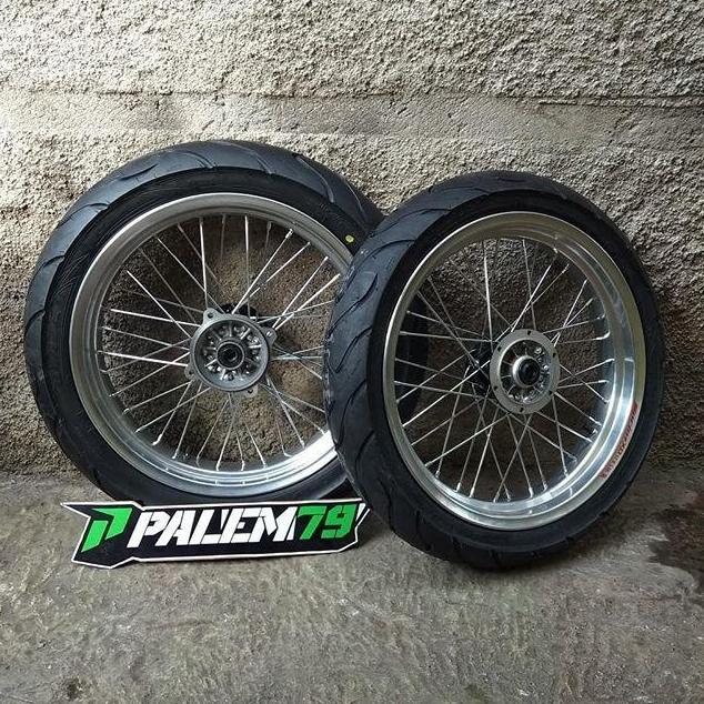 Wheelset Supermoto KLX Dtracker 150 - Paket Ban 17 300 350