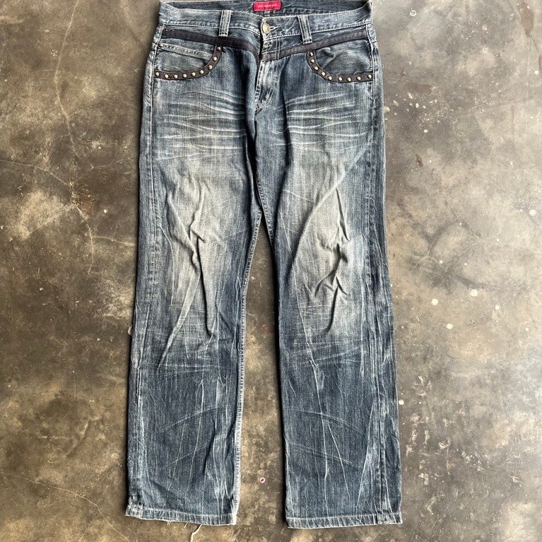 Jeans Fading petir