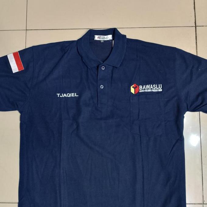 Ready Kaos Krah BAWASLU Baju Bawaslu Nevy Lengan Pendek murah