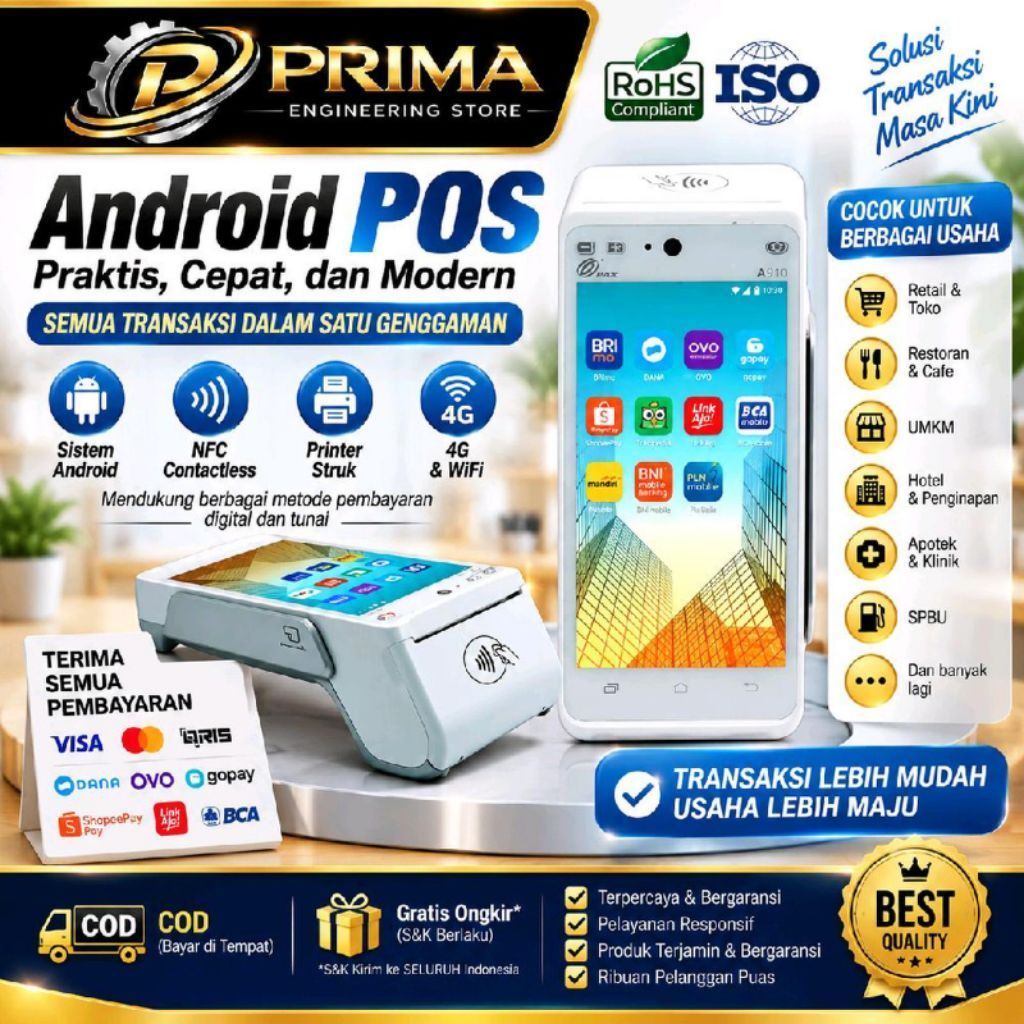 SAA - Android EDC Mini PAX A920 A930 SPBU Digitalisasi - Pax-A930