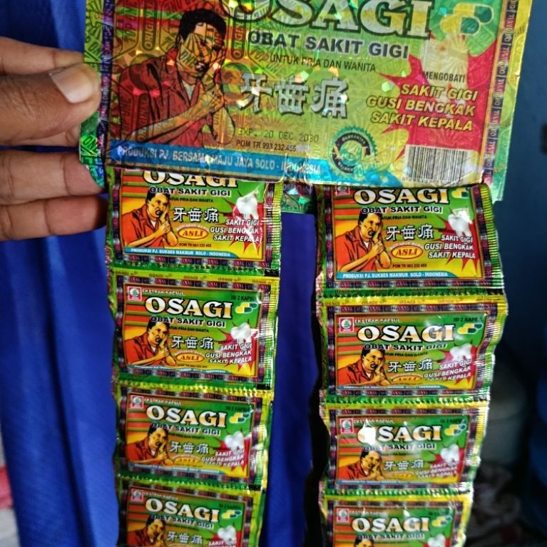 OSAGI ORIGINAL BERHOLOGRAM ASLI OBAT SAKIT GIGI DAN GUSI BENGKAK