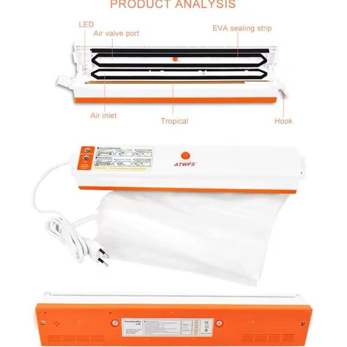 LQL-08 Vacum Sealer Mesin Pengemas Vakum Sealer Makanan Portabel
