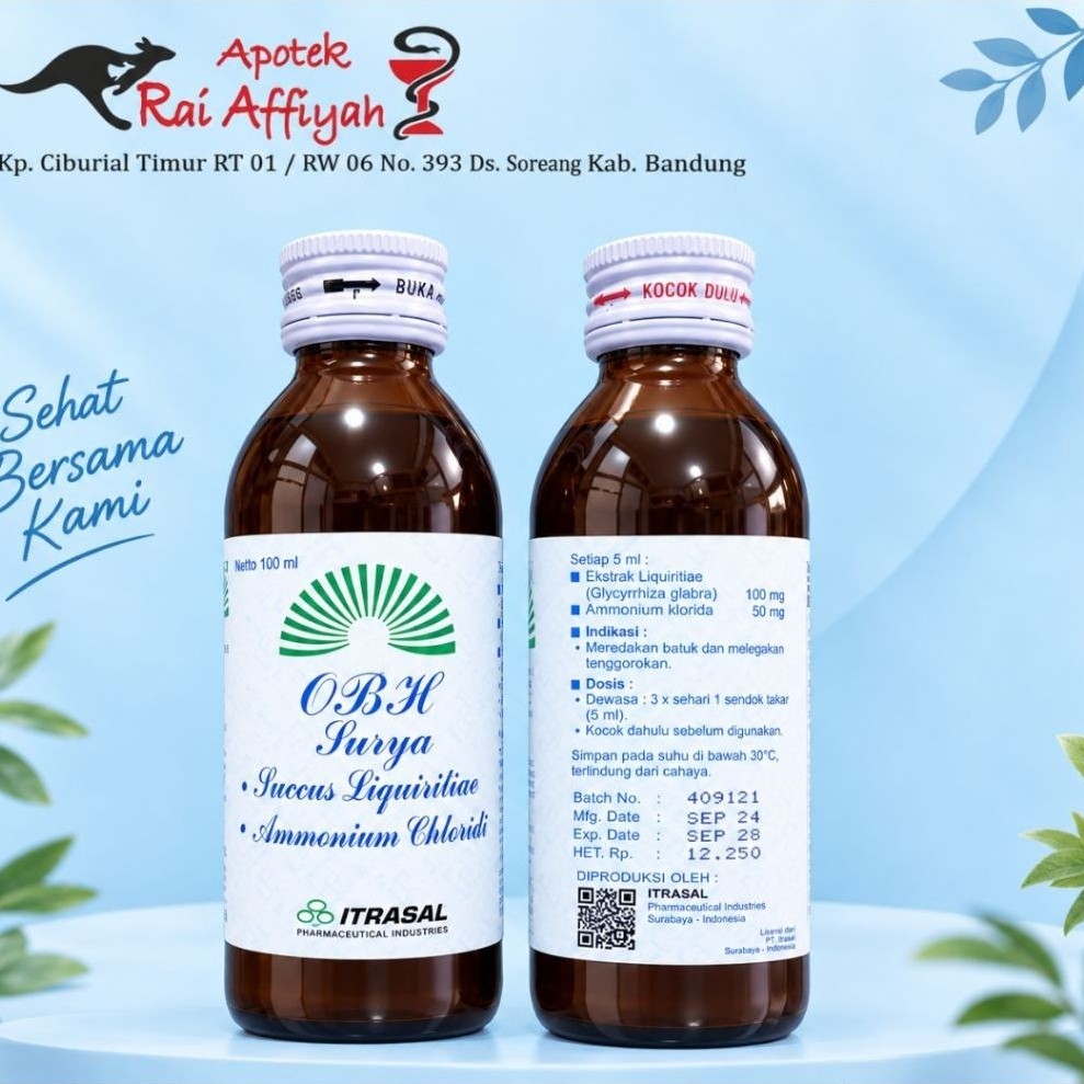 OBH SURYA ITRASAL 100 ML / Sirup Itrasal