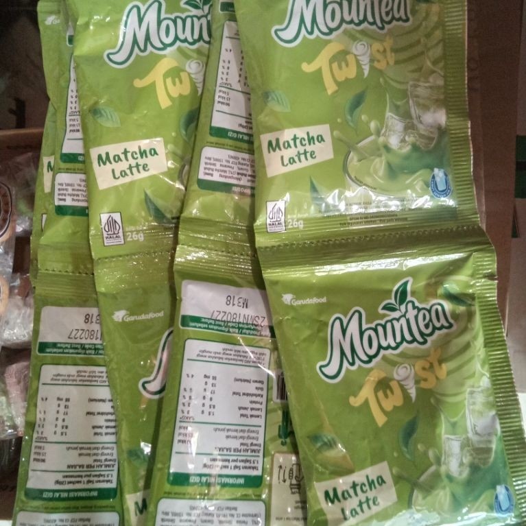 Minuman Mountea Twist Rasa Matcha Latte/ rcg