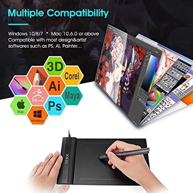 Jejex- Xp Pen Star G640S Drawing Pen Tablet For Support Android 6.0 Etc