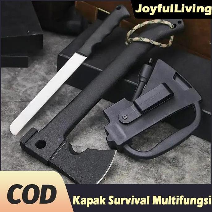 TERLARIS KAPAK SURVIVAL MULTIFUNGSI / KAPAK SURVIVAL / SURVIVAL KIT / KAPAK KAMPAK TACTICAL AXE MULT