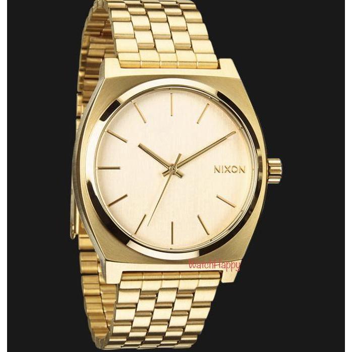 HARGA DISC - WatchHappy Nixon A045511 Timer Teller Gold Metal Unisex 100% Original