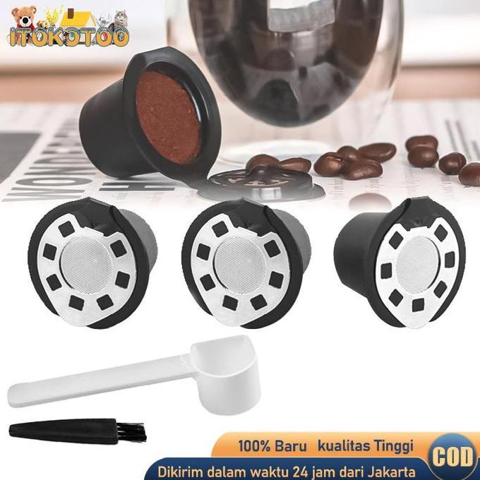 Refillable Reusable Coffee Capsule Stainless Refill Capsule Nespresso