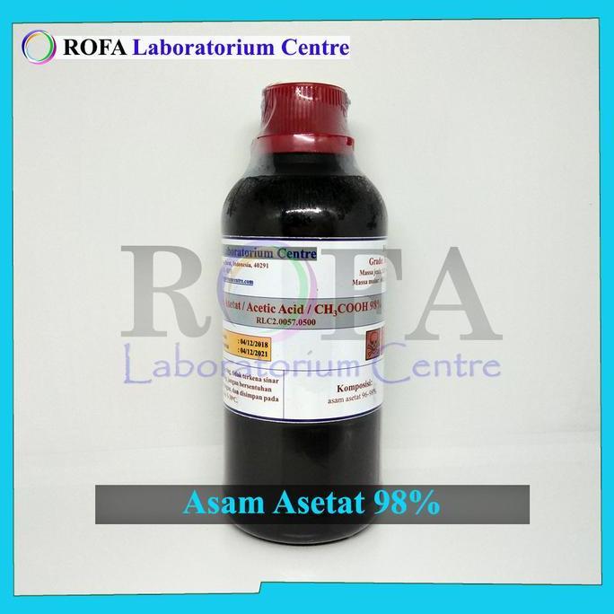 NEW A. Asetat Glasial / CH3COOH Teknis 98% 500 mL