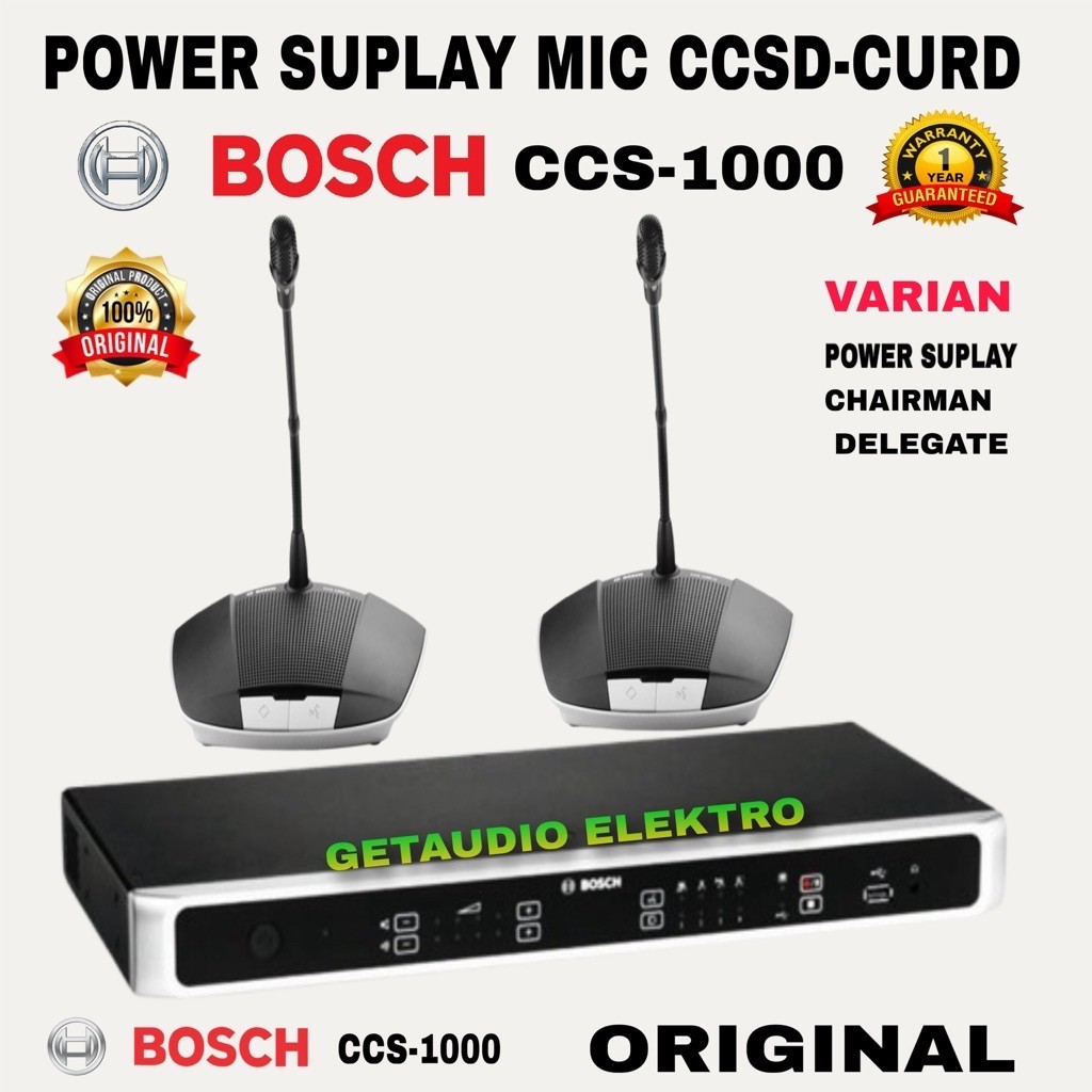 PAKET MIC CONFERENCE BOSCH CCS1000D CHAIRMAN DELEGATE