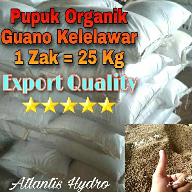BEBAS ONGKIR - Pupuk Organik Guano / Pupuk Guano Kelelawar / Guano Granulle MURAH 